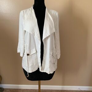 Calvin Klein White Utility Jacket